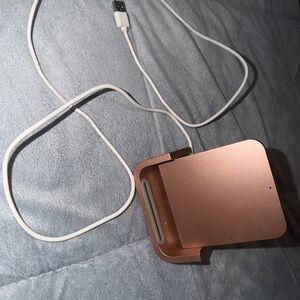 Rose Gold Charging Dock with USB Cable
